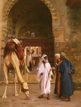 greek Painting - Dispute DArabes Greek Arabian Orientalism Jean Leon Gerome